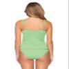 Becca by Rebecca Virtue Women's Camila Over The Shoulder Tankini Top Mint D view 2