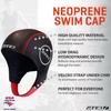 Zone3 Neoprene Swim Cap (Black/Red, X-Small) view 3