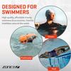 Zone3 Neoprene Swim Cap (Black/Red, X-Small) view 4