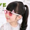 FENICAL 2pcs Easter Rabbit Ear Kids Sunglasses Bowknot Party Glasses Eyewear Accessories for Child(Rosy Frame and) view 3