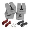 WOOWAVE Canoe Carrier Deluxe Carrier Kit Universal Soft Standard Foam Block for Roof Racks Car-Top Replacement with Tie-Downs, 6 inches view 1