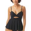 COCO REEF Women's Standard ICON Twist Bikini TOP, Castaway Black 006, 32/34 D view 1