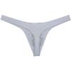 JAXFSTK Men's Smooth Bikini Thong Underwear Low Rise Bulge Pouch T-back Sexy Tangas Panties White Medium view 3