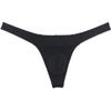 JAXFSTK Men's Smooth Bikini Thong Underwear Low Rise Bulge Pouch T-back Sexy Tangas Panties Black Large view 1
