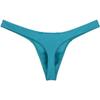 JAXFSTK Men's Smooth Bikini Thong Underwear Low Rise Bulge Pouch T-back Sexy Tangas Panties Light Blue Large view 3