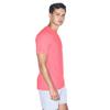 American Apparel Unisex 50/50 Crewneck Short Sleeve T-Shirt, 2-Pack Neon Heather Pink view 2