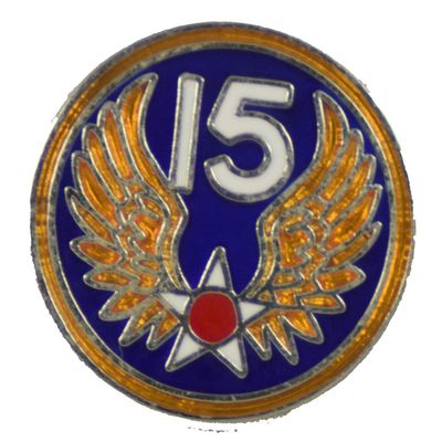 15TH AIR FORCE PIN OR HAT PIN - Size 3/4" - VETERAN OWNED BUSINESS