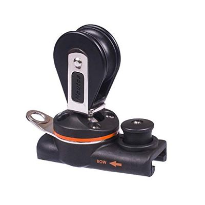 Nautos 91602B - Low Profile Genoa Car- for 25mm (1") T Type Track - 39 MM Classic Block with Becket Control