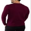 X RAY Mens V Neck Sweater, Basic Slim Fit Pullover, V-Neck Dress Sweater for Men Fall Winter (Big & Tall), Plum, Small view 2