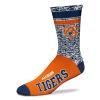 NCAA Retro Deuce Crew Socks - Medium & Large Available (Large (Fits Sizes 10-13), Auburn Tigers) view 1