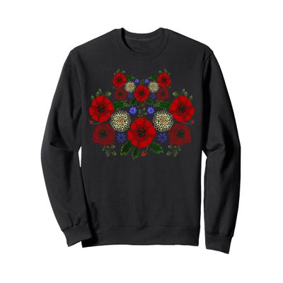 Floral Ukraine Shirt Cute Vintage Ukrainian Vyshyvanka Style Sweatshirt