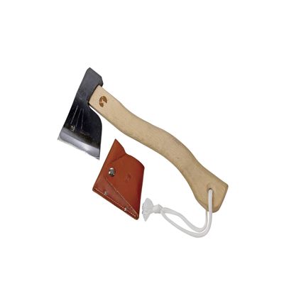 Captain Stag UM-10 Axe, Hand Axe, All Steel Horse Axe, Total Length 14.2 inches (360 mm), Leather Cover, Made in Japan, Made in Tsubame Sanjo