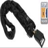 Hiplok Home Silver Bike Chain Lock - Black. 8mm Thick, 1.2m Locking Length. 12mm Shackle. 3 Keys, 10 Year Warranty. Sold Secure Silver Bicycle Lock view 3