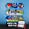 Sports Unlimited Adult Triple Wrist Coach, Football Wristbands for Plays, Baseball Wristbands, QB Arm Bands view 4
