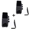 360 Tactical Universal 21mm Weaver Picatinny Rail Base Adapter Converter Barrel Scope Mount Heavy Duty Scope Mount (2-Pack Black) view 3