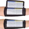 Sports Unlimited Adult Triple Wrist Coach, Football Wristbands for Plays, Baseball Wristbands, QB Arm Bands view 2
