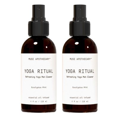 Muse Apothecary Yoga Ritual - Aromatic and Refreshing Yoga Mat Cleaner, 4 oz, Infused with Essential Oils - Eucalyptus Mint, 2 Pack