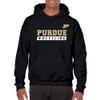 UGP Campus Apparel AH1248 - Purdue Boilermakers Wrestling Slant Hoodie - Large - Black view 4