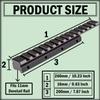 Gotical14 Slot Extension Low Profile Airgun/.22 Dovetail Rail 11MM to 20MM Weaver Picatinny Rail Adapter Scope Mount Converter (2- Pack Black) view 3