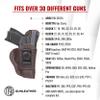 1791 GunLeather Deer Hide Leather P226 Holster - IWB CCW Holster - Right Handed - Fits Sig P226, P229, P228, P239, P220 view 3