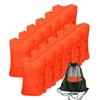 Antoyo Pinnies Adult Football Jersey, Adjustable Mesh Soccer Jersey Orange-L view 1