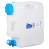 RedSwing 4.9 Gallon/18.5L Portable Water Container with Spigot, Water Storage Carrier for Camping Outdoor Hiking Backpacking, BPA Free, White view 1
