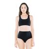 American Apparel Women's Standard High-Waist Bikini Bottom, Black, Medium view 1
