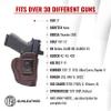 1791 GUNLEATHER Premium IWB Leather Holster, CCW Gun Holster - Fits Sig Sauer P230, P365, P365X, Glock 42, Ruger LC9, 1911 3" inch view 3