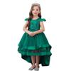 MYRISAM Girls Princess Pageant High Low Tulle Dress Bridesmaid Wedding Prom Birthday Communion Party Dance Ball Gowns Deep Green 11-12T view 1