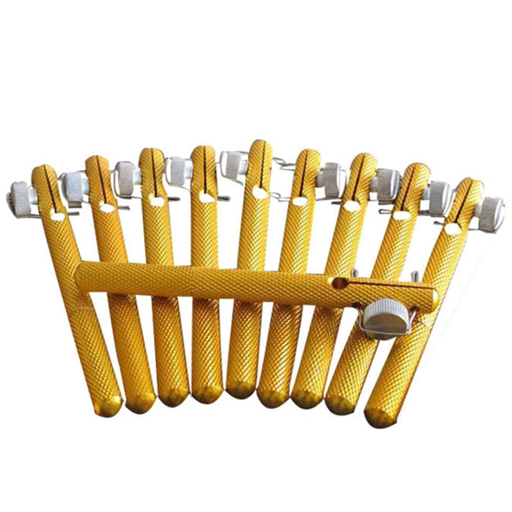 Dofover Aluminum Alloy Manual Fishing Hook Tier Double-Headed Needle Knots Tie Fishing Line Knotter Fishhook Tie Device Fly Tying Tool (10 Pack)