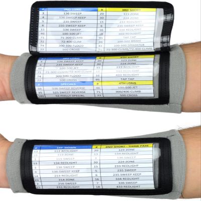 Sports Unlimited Youth Triple Wrist Coach, Football Wristbands for Plays, Baseball Wristbands, QB Arm Bands