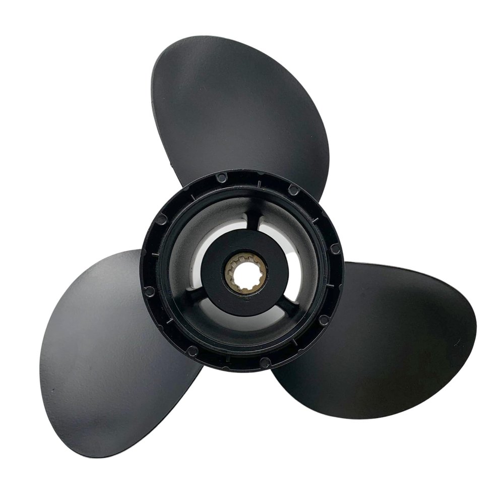 ARKDOZA 10.25 Inch 10 Tooth 3 Balde RH Prop Aluminum Alloy Propeller for Suzuki 20HP 25HP 30HP Outboard 9-15 Pitch 10 1/4x10