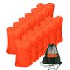 Antoyo Pinnies Adult Football Jersey, Adjustable Mesh Soccer Jersey Orange-M view 1