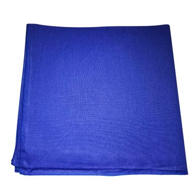 6 pack Large 100% Cotton Solid Color Blank Bandanas (22 x 22) - For Custom Printing by M.H.I. (Royal Blue)