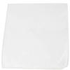 6 pack Large 100% Cotton Solid Color Blank Bandanas (22 x 22) - For Custom Printing by M.H.I. (White) view 1