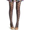Newooh Women Vintage Polka Dot Lace Pantyhose Sexy Black Tight Ultra-thin Mesh Stockings view 1