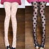 Newooh Women Vintage Polka Dot Lace Pantyhose Sexy Black Tight Ultra-thin Mesh Stockings view 3