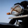 Trip Machine Company Genuine Leather Headlight X Universal Bike Accesories Easy to install (Perforated Vintage Tan) view 3