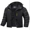 MAGCOMSEN Snowboard Jacket Men Winter Waterproof Ski Snow Parka Windbreaker Fleece Jacket with Hood Outdoor Hiking Dark Grey, M view 1