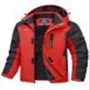 MAGCOMSEN Winter Coats for Men Windbreaker Water Resistant Ski Snowboard Jacket Fleece Lined Warm Parka Work Sport Outerwear Red, XL view 1