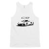 2020 'Vette C8 Mid Engine American Super Car Men's Tank Top White, Fan Gift, Vintage, Retro, Classic, Racing view 1