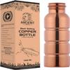 ANCIENT IMPEX Copper Bottle with Easy Grip 1000mL (33.84 US FL Oz) Capacity for Ayurveda Health Benefits made of Pure Copper, Unlined, Uncoated and Non-Lacquered view 1