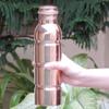 ANCIENT IMPEX Copper Bottle with Easy Grip 1000mL (33.84 US FL Oz) Capacity for Ayurveda Health Benefits made of Pure Copper, Unlined, Uncoated and Non-Lacquered view 2
