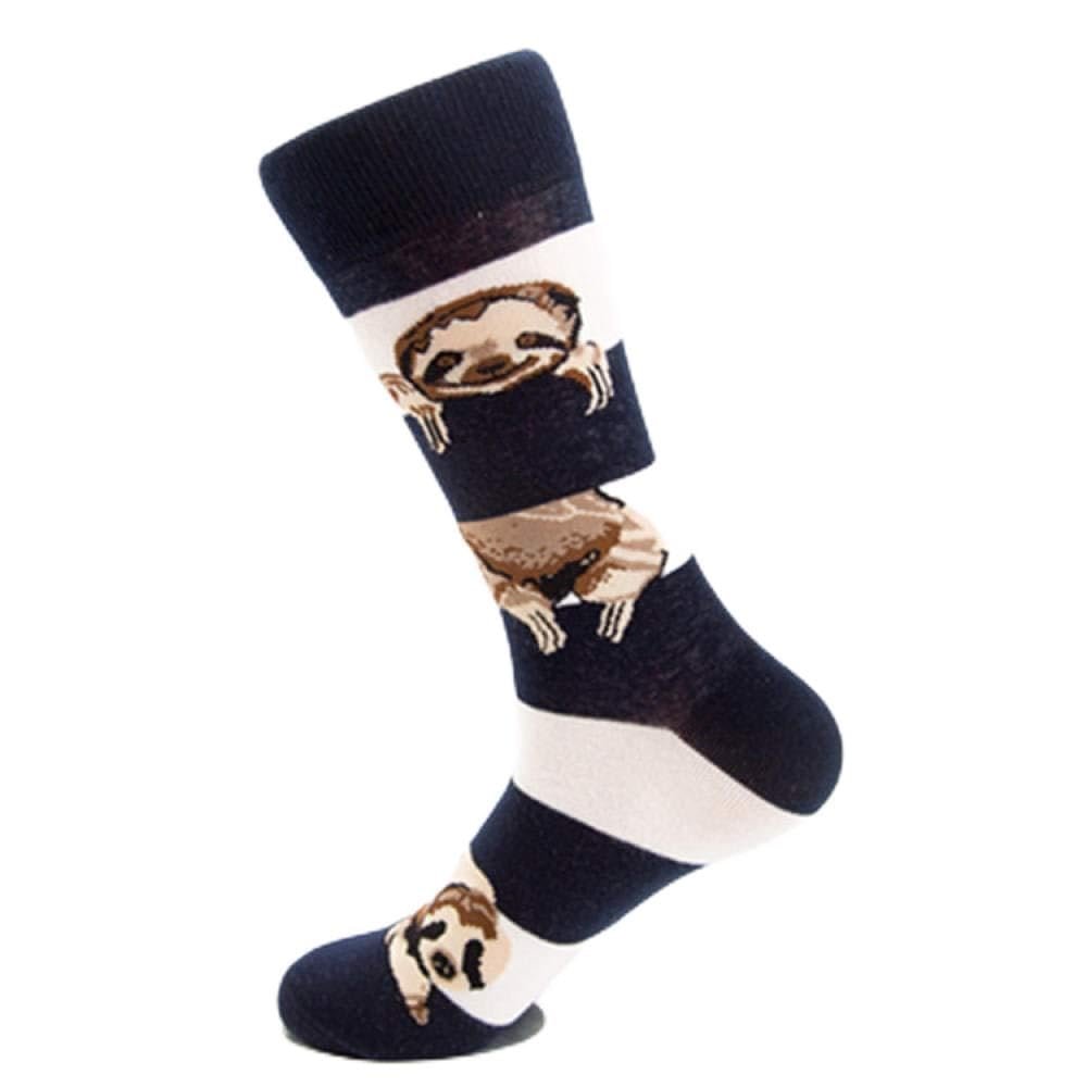 Socks Cotton Sloth Pattern Socks-Navy Blue Sloth_Euro code: 41-46