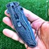 Super knife Spring Assisted Pocket Knife, Folding Pocket Knife 8.5" Length, Stainless Steel Tactical Knife with Cleaver Blade 3.25" Perfect for Camping, Hunting, Indoor, Outdoor Activities (Blue) view 3