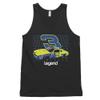 Dale Sr. Intimidator #3 Vintage Race Car Classic Tank top (Unisex) Black view 1