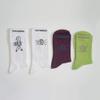 SUNS Cartoon illustration asymmetrical cute personality cotton socks mid tube socks men and women couple socks-White coin pig_36-42 view 3