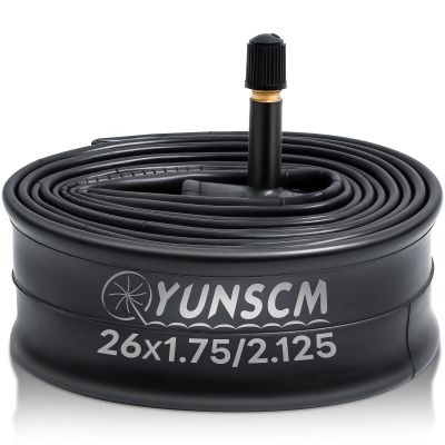 1-PC 26" Bike Tube 26x1.75/2.125 47/57-559 26" Bicycle Tube 26" Inner Tube Compatible with 26x1.75/1.95/2.0/2.10/2.125 Road, Mountain Cruisers, MTB, Gravel, City Bike Tire Tubes AV33mm Schrader Valve
