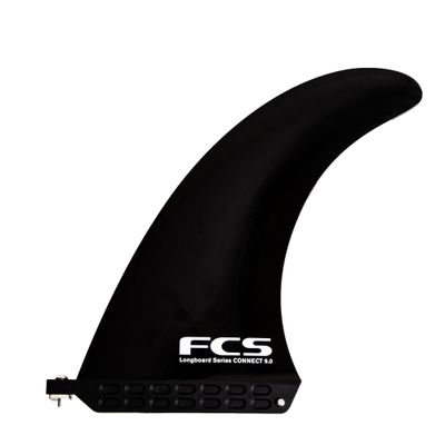 FCS Connect GF Screw & Plate Longboard Fin  Budget-Friendly Glass-Flex Single Fin for Longboards & 2+1 Setups  Easy Screw/Plate Installation (9")