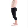 Bucwild Sports  Compression Pants with Knee Pads Size Youth Boys - Adult Men Basketball Wrestling Volleyball Black view 2
